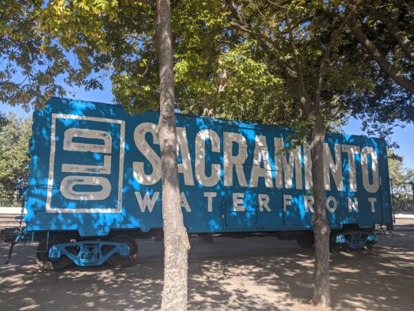 Train car in Old Sacramento Waterfront district