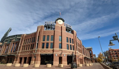 Denver Coors Field facing the front.