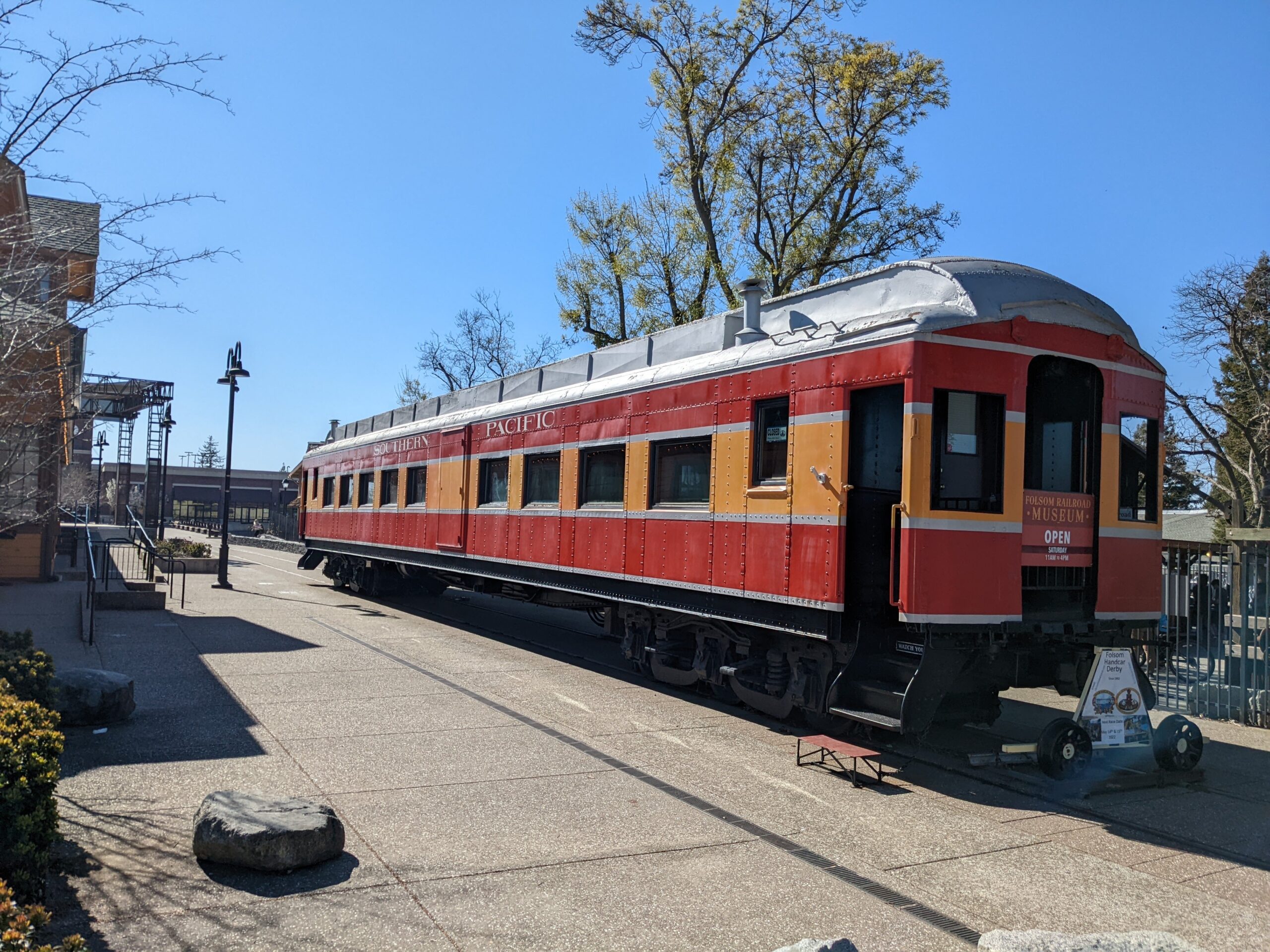 Southern Pacific Rail car at Folsom Railroad Museum
