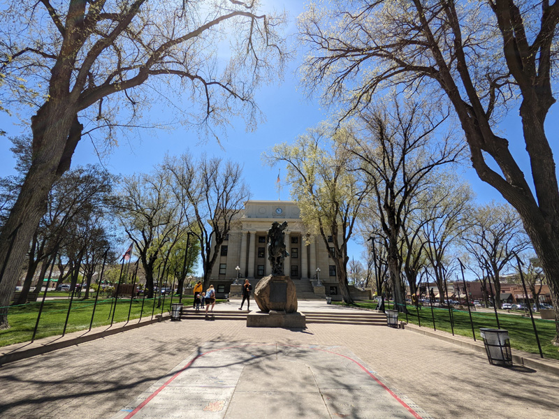 Yavapai county courthouse courtyard Prescott Arizona