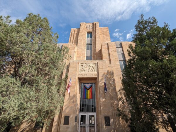 Boulder courthouse building seen from Scavenger Hunt Walking Tour Boulder Colorado.