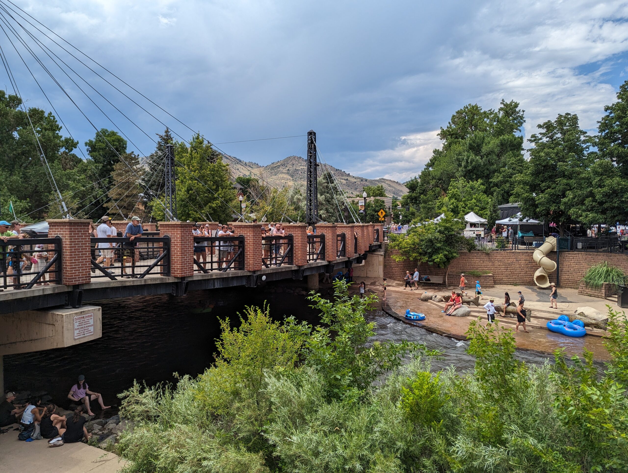 Bridge over Clear Creek from Golden Scavenger Hunt Walking Tour