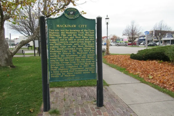 Mackinaw City, Michigan historic marker.jpg in Mackinaw City Scavenger Hunt, MI