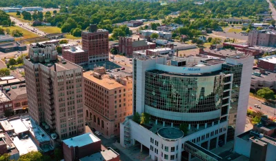 Pontiac Michigan Aerial View.jpg in Pontiac Scavenger Hunt, MI