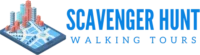 Scavenger Hunt Walking Tours logo - blue