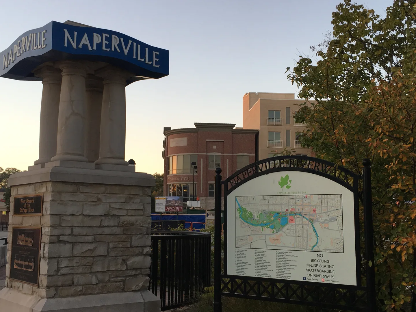 Naperville, Illinois Riverwalk Downtown Water Street.jpg in Naperville Scavenger Hunt
