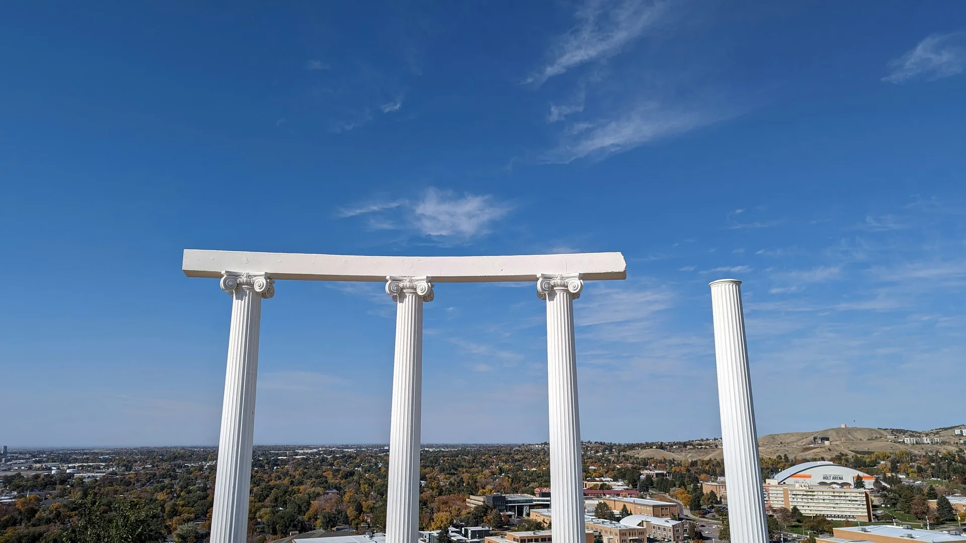 View from top of a hill on the Idaho State University campus. in Pocatello Scavenger Hunt, ID