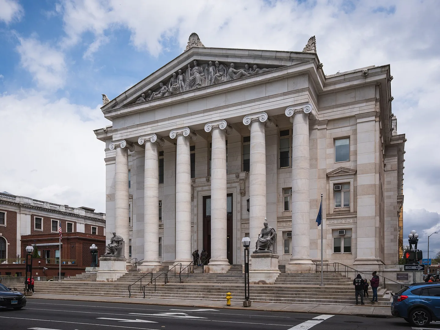 New Haven County Courthouse, three-quarter view, New Haven, Connecticut.jpg in New Haven Scavenger Hunt, CT