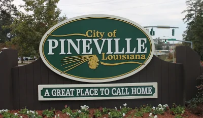 Pineville, LA welcome sign IMG 4373.JPG in Pineville Scavenger Hunt, LA