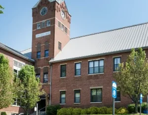 The Old Main administration building at Glenville State College in Glenville, West Virginia LCCN2015631754.tif in Glenville West Virginia Scavenger Hunt, WV