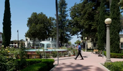 Park in the center of Old Town Orange in Orange County, California LCCN2013633273.tif in Orange California Scavenger Hunt
