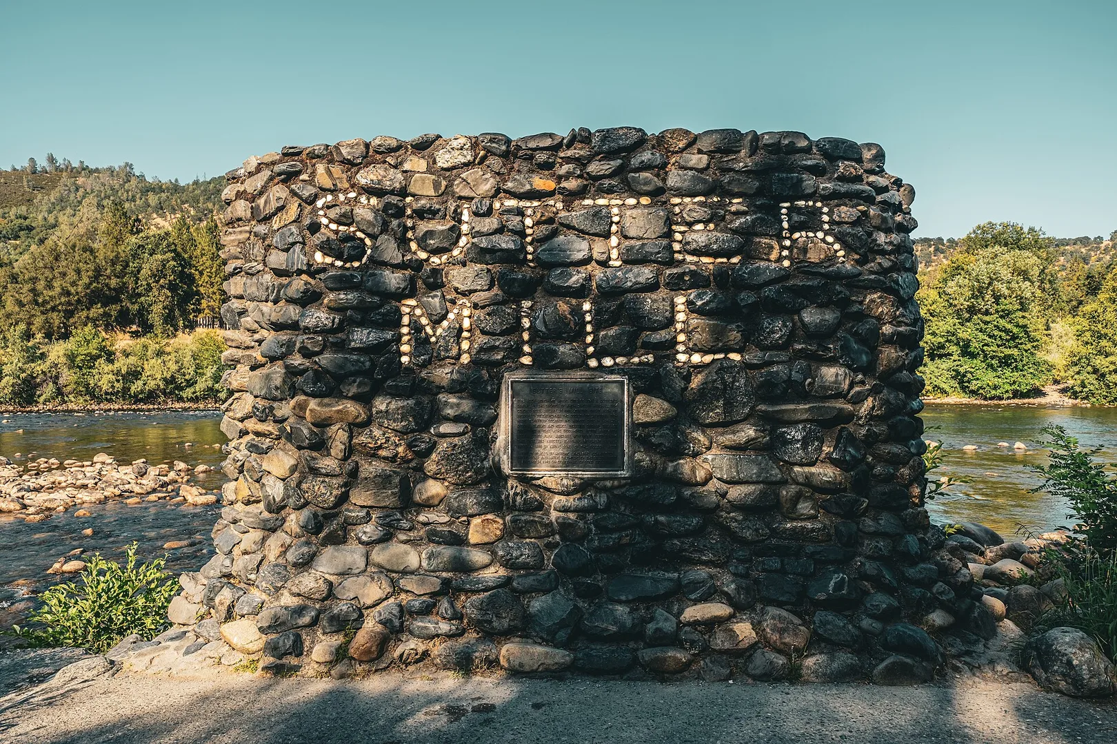Sutter’s Mill site commemorative plaque, Coloma, California.jpg in Coloma: Marshall Gold Discovery Park Scavenger Hunt