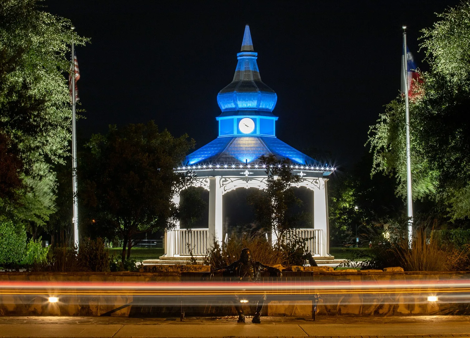 Long Exposure Boerne Plaza Park.jpg in Boerne Scavenger Hunt, TX