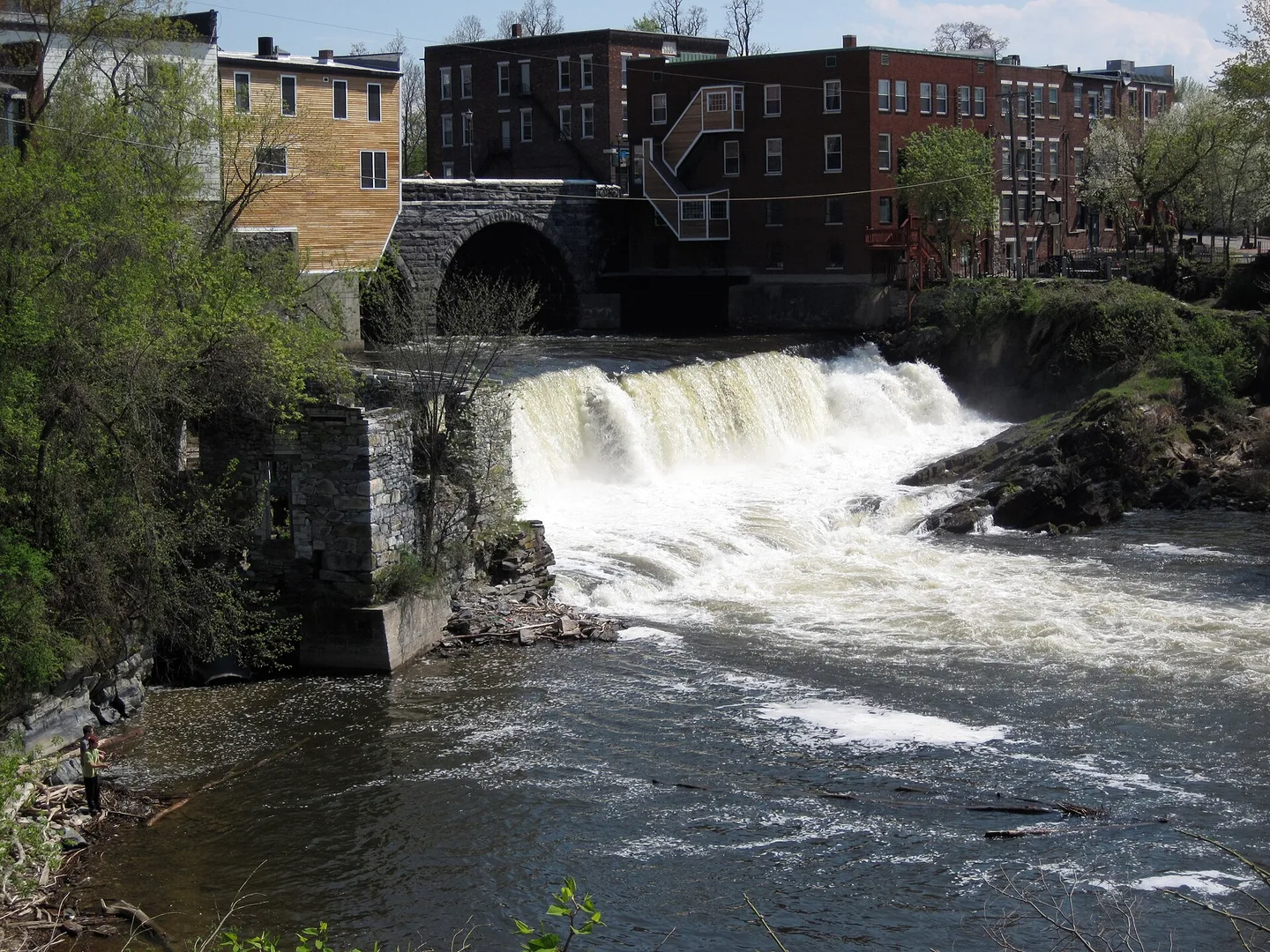 Middlebury VT - Middlebury Falls.jpg in Middlebury Scavenger Hunt, VT