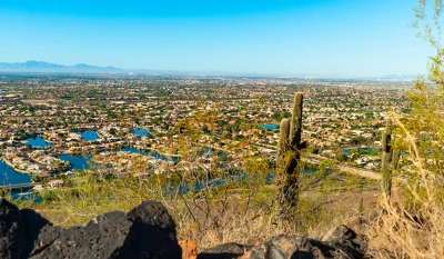 Glendale Arizona From hillside above.jpg in Glendale Arizona Scavenger Hunt, AZ