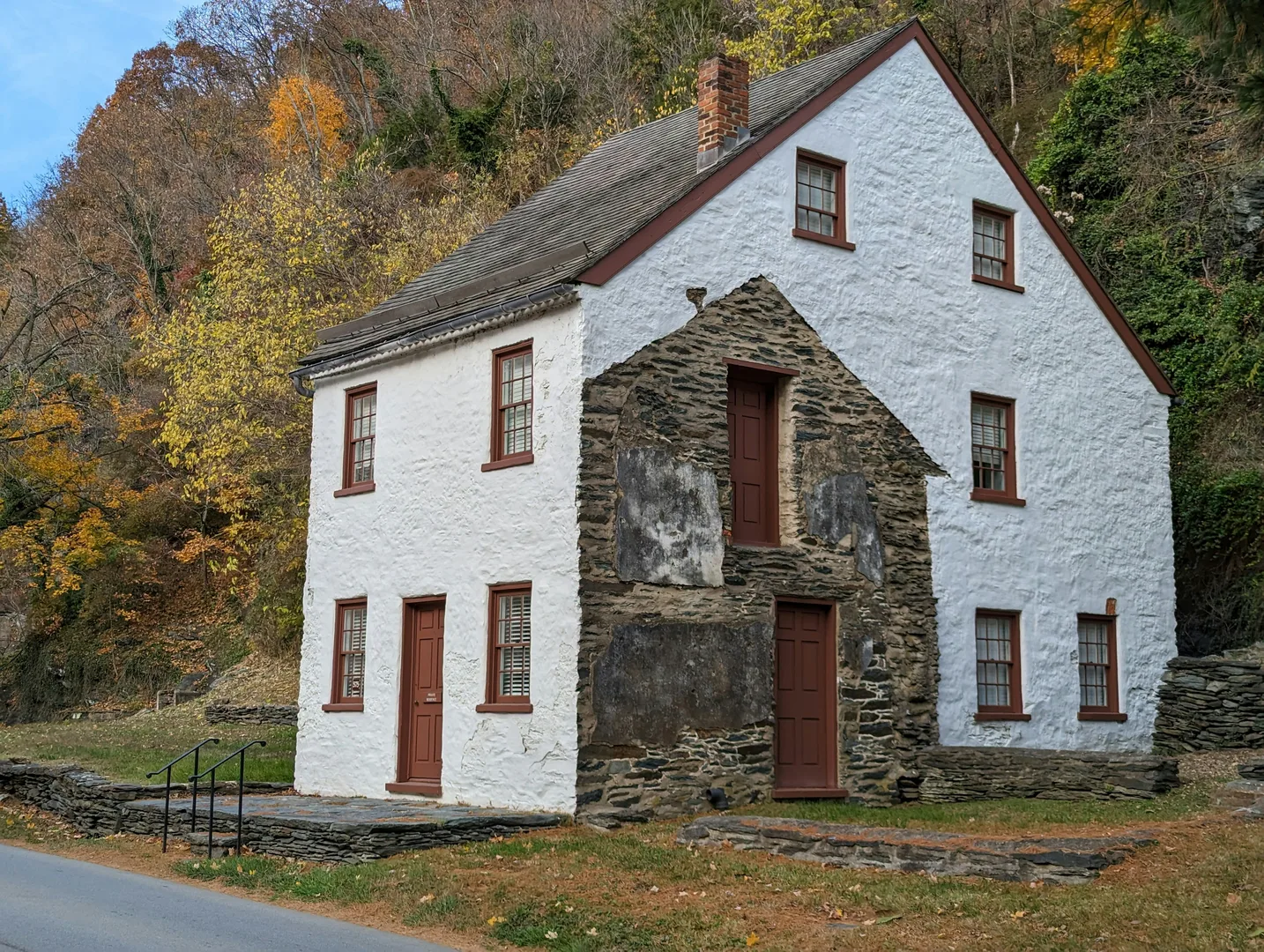 Harpers Ferry, WV downtown during the fall. in Harpers Ferry Scavenger Hunt, WV