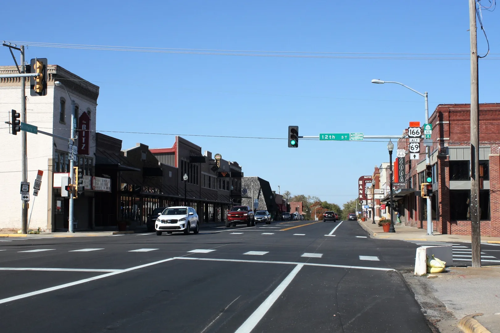 US 69 Alt at 12th St in Baxter Springs, KS.jpg in Baxter Springs Scavenger Hunt, KS